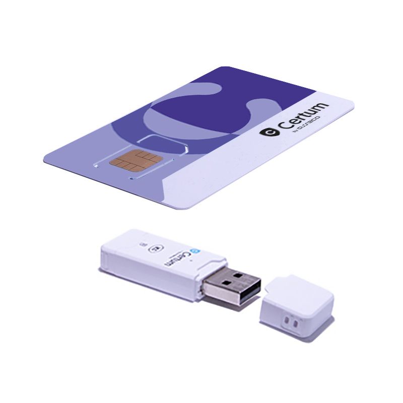 Kwalifikowany podpis elektroniczny Certum – karta kryptograficzna i czytnik USB